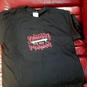 Girls Gymnastics Tee Sz S 6-8